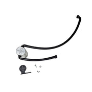 J&L 20-24 Chevrolet Corvette 6.2L LT2 Targa Top Passenger Side Oil Separator 3.0 - Clear Anodized