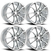 Corvette Centennial Cup Style Flow Formed Reproduction Wheels (Set) : Chrome