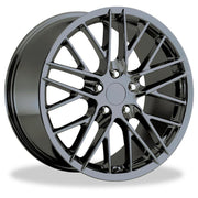 2009 GM ZR1 Corvette Wheels (Set of 4): PVD Black Chrome 19x10/20x12 2006-2013 ZR1 & Z06 & Grand Sport