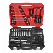 BOXO USA 122-Piece Metric 1/4" & 3/8" Drive 6-Point Socket & Open End Wrench Set