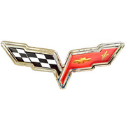 Corvette Flags Metal Wall Sign - 22" x 9" : C6 2005–2013