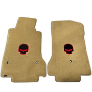 Corvette Lloyd Ultimat Floor Mats - Red Jake - C6 Late 2007.5 - 2013 Front (Hook Anchor)