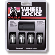 Corvette Gorilla Wheel Locks (Set) Chrome : 1997-2019 C5, C6, C7, Z06, ZR1, Grand Sport