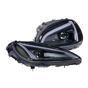 Corvette Headlight - GTR Carbide C8 Style - Led Headlights : 2005-2013 C6, Z06, Grand Sport & ZR1