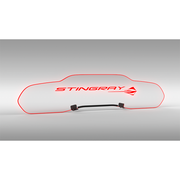 Corvette WindRestrictor Illuminated Glow Plate - Stingray Text / Stingray Fish Coupe : C8