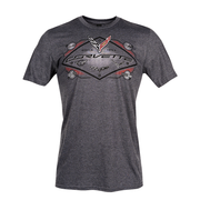 C8 Corvette Generation Geometrics T-shirt : Dark Gray