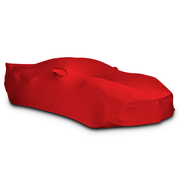 Corvette Ultraguard Stretch Satin Car Cover - Red - Indoor : C8 Stingray, Z51, Z06
