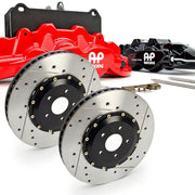 Corvette AP Racing Radi-Cal - Cross Drilled/Slotted 2 pc. Rotors & Calipers : 1997-2004 C5
