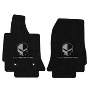 Corvette Floor Mats with Corvette Script and Jake Skull Logo - Lloyds Mats : C7 Stingray, Z51, Z06, Grand Sport