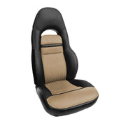 Corvette Seat Covers - 2-Tone Custom Leather - Modified for Sport Seats : 1997-2004 C5 & Z06