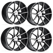 Corvette Wheels (Set) - Cray Spider - Gloss Black w/ Mirror Cut Face