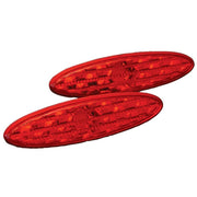 Corvette Side Marker Light 2 Pc. (Set) - Diamond Cut Red : 1997-2004 C5 & Z06