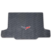 Corvette Cargo Mat - Steel Grey with C6 Emblem - Convertible : 2005-2013 C6