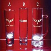 C6 Corvette Glassware - C6 Logo