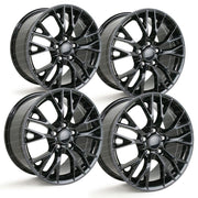 C7 Corvette Z06 Style Reproduction Wheels (Set) : Gloss Black
