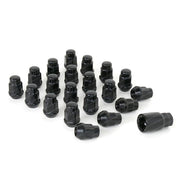 Corvette Lug Nuts and Wheel Locks (Set) Black : 1997-2019 C5, C6, C7, Z06, ZR1, Grand Sport
