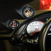 Corvette Dual Pillar Pod w/Gauges - White Gauge Faces : 1997-2004 C5 & Z06