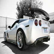 Corvette Rear Diffuser Carbon Fiber with reverse LED when equipped coil-over system only : 2005-2013 C6,Z06,ZR1,Grand Sport