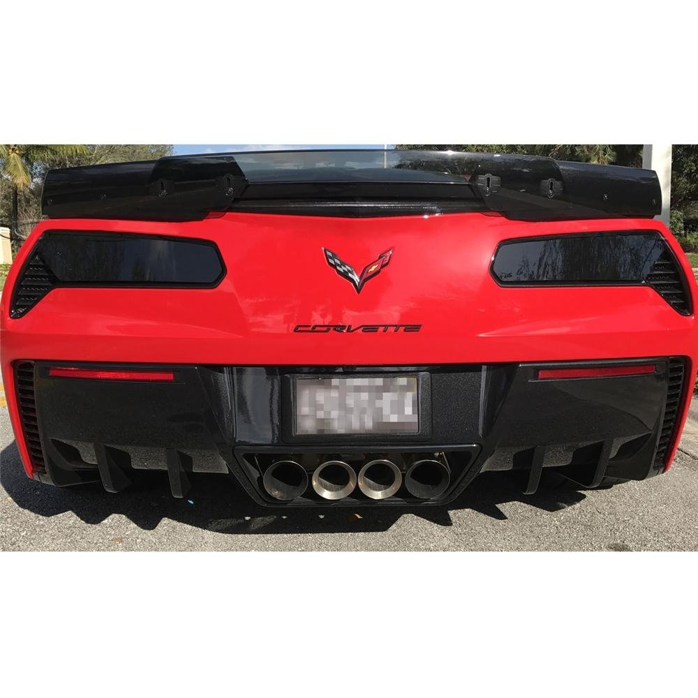 Rear Tail Light Blackout Lens Kit For Chevy Corvette C7 2014-2019 Smoked Acrylic - Foto 9