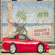 Dana Forrester Corvette Print "The Coppertone Torch" - Red C5 Coupe