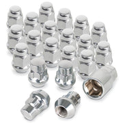 Corvette Lug Nuts and Wheel Locks - Chrome (Set) : 1997-2013 C5,C6,C7,Z06,ZR1,Grand Sport