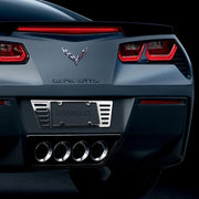 Corvette License Plate Frame - Billet Chrome : C6, C7, C8, Z06, ZR1, Grand Sport, Stingray