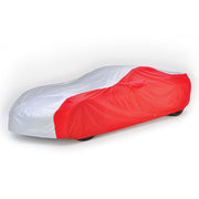 Corvette Intro-Guard Car Cover - Embossed - Indoor/Outdoor - Silver/Red : C7 Stingray, Z51, Z06, Grand Sport