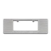 Corvette License Plate Frame - Chrome Billet Aluminum with Corvette Script : 2005-2013 C6,Z06,ZR1,Grand Sport