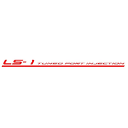 Corvette LS-1 Tuned Port Injection Decal - Red : 2001-2004 C5