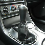 Corvette Durlin Shift Knob - Black with White Corvette Script : 1997-2004 C5