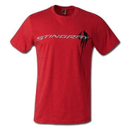 C7 Corvette Stingray Chest Logo T-shirt : Heather Red - 2014+