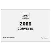 Corvette Owner's Manual : 2006 C6 Z06