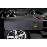 Corvette Fender Mat with C6 Jake Logo - 36" X 24" : Black with Yellow