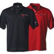 Corvette Polo - Grand Sport Nike DriFit - Black