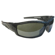 Corvette Sunglasses - Black Carbon Fiber with Grey Flash Mirror Lens : C6 Logo