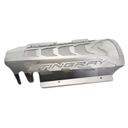 C8 Corvette Coupe Engine Cover - Brushed Stainless W/ Perforated Insert, Singray Lettering - Stingray, Z51 LS2