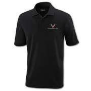 C8 Corvette Mens Core365 Polo Shirt : Black
