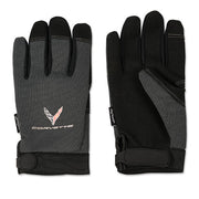 C8 Corvette Touchscreen Work Gloves : Black