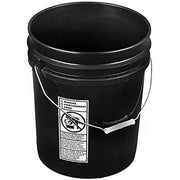 Corvette Car Wash Bucket 5 Gallon - Black