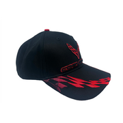 C8 Corvette - Embroidered Bad Vette Hat/Cap : Red
