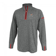 C7 Corvette Laser Accent Quarter-Zip Fleece : Heather Gray