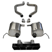 C7 Corvette Z06 Exhaust - CORSA SPORT Axle-Back Performance Exhaust System : Black Poly Tip