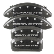 Corvette Brake Caliper Cover Set (4) - Carbon Fiber Look : 1997-2004 C5 & Z06