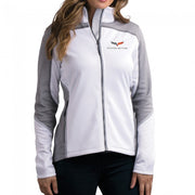 C6 Corvette Knit Jacket : White/Heather Gray