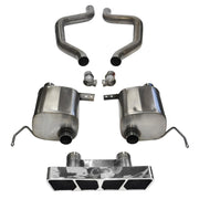 Corvette CORSA Xtreme Axle-Back Performance Exhaust System - Polished Poly Tip : C7 Z06