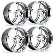 Corvette Custom Wheels - WCC 946 EXT Forged "Smooth" Series (Set) : Chrome