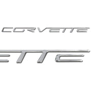 Corvette Domed Bumper Letter Decals - (Set) : 2005-2013 C6, Z06, ZR1, Grand Sport