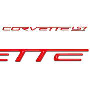 Corvette Domed Fuel Rail Insert Letter/Decals (Set) : 2005-2013 C6 LS7