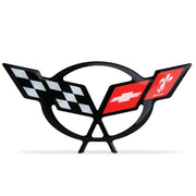 Corvette Engine Air Bridge - Domed Decal 4.5" x 2.19” : 1997-2004 C5 Logo