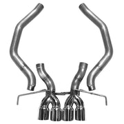 Corvette Exhaust System - MRT Quadflow Axle-back - BadAss Series : C7 Stingray, Z51